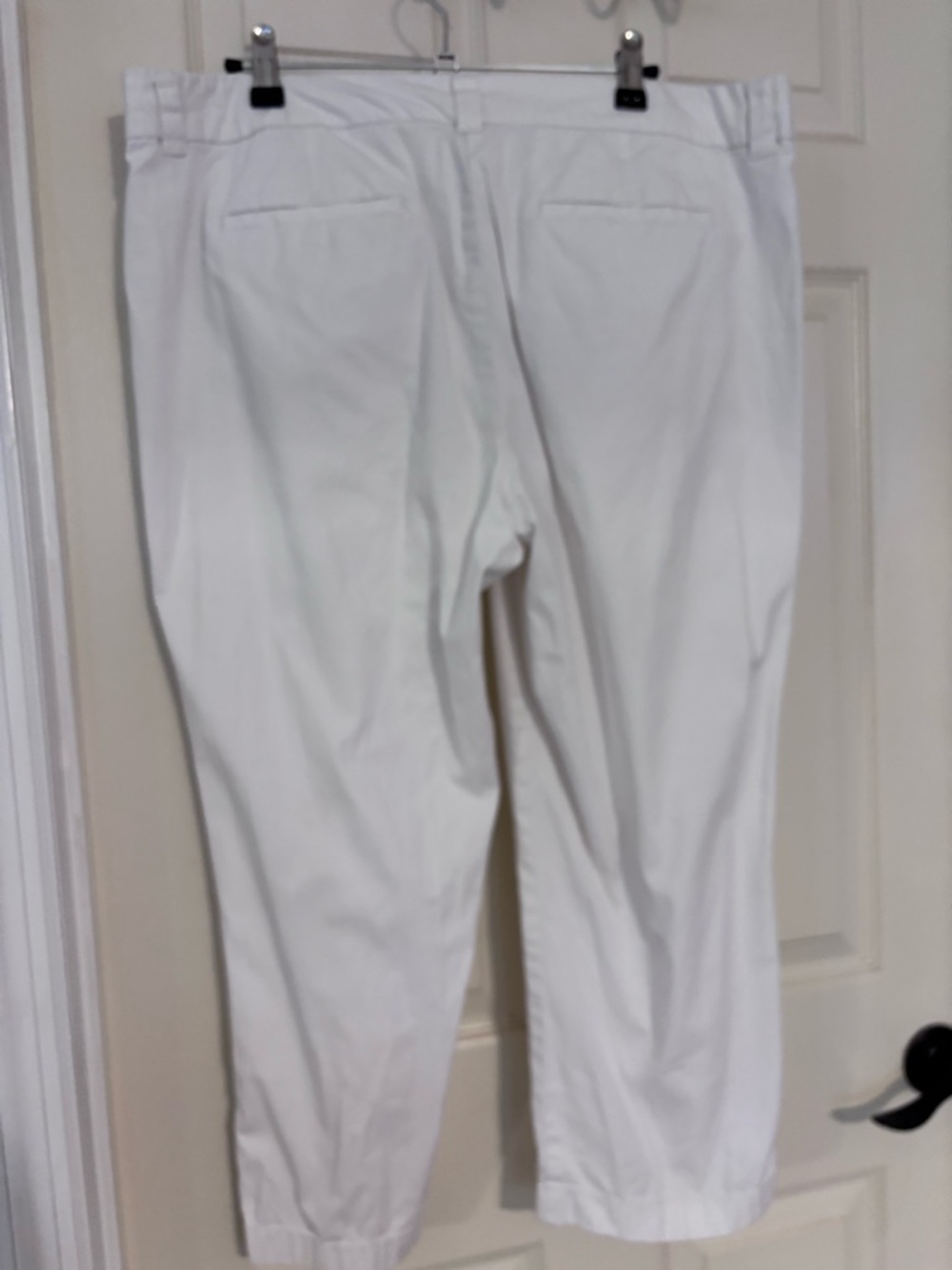 LOFT White Original Crop Pants - Picture 2 of 8